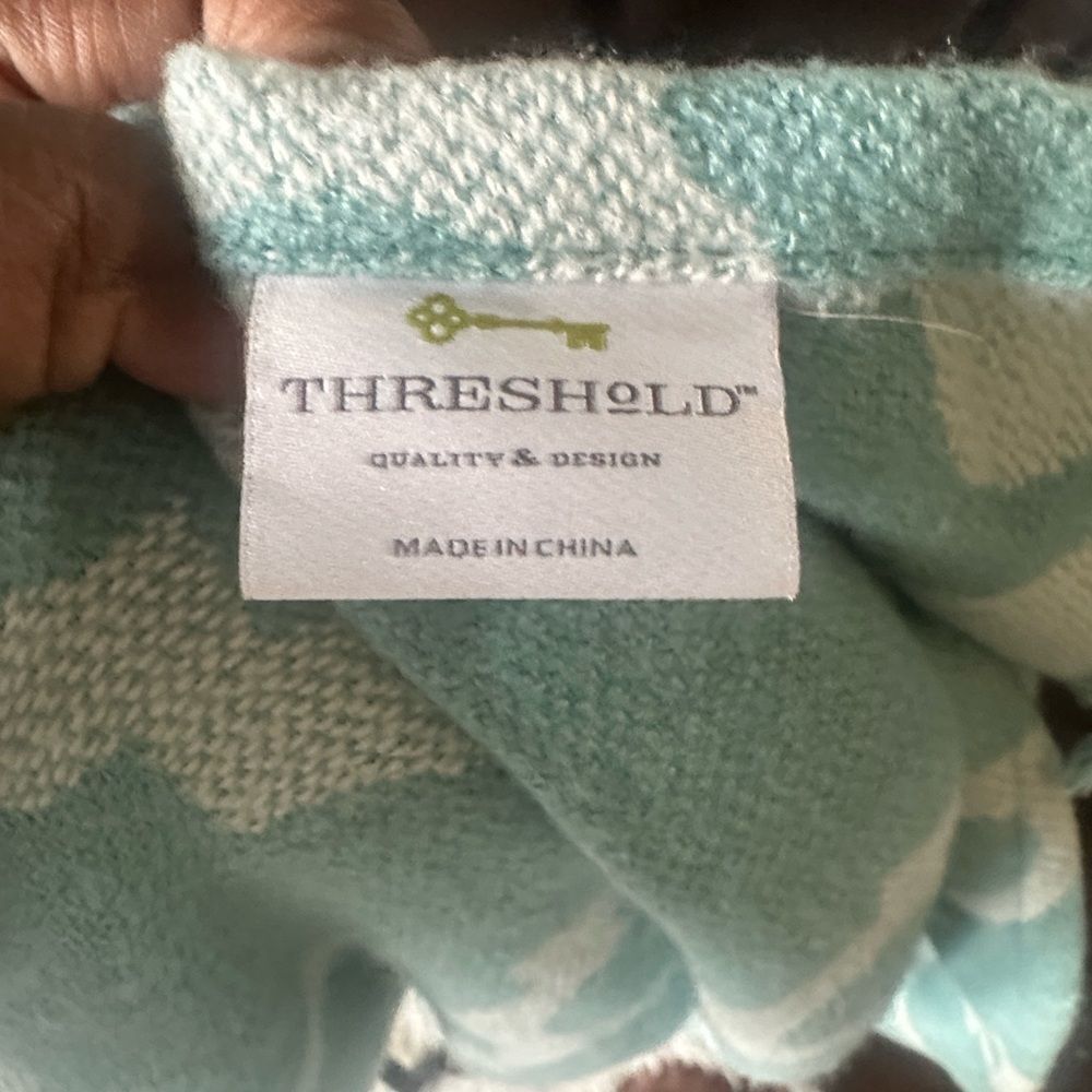 Threshold Marrakech Pattern Fringed Throw Blanket - Picture 4 of 5